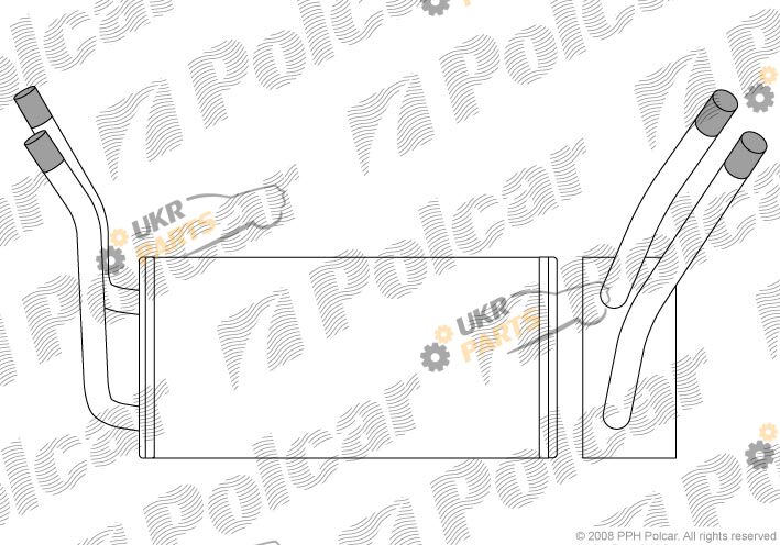 Радиатор печки Polcar 3247N8-1