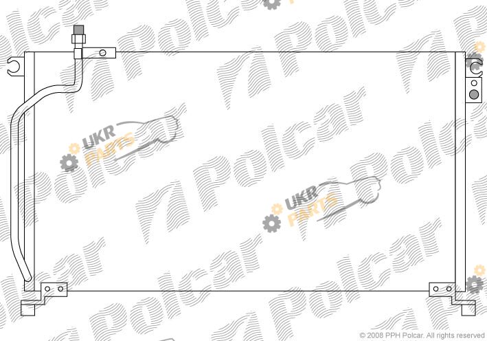 Радиатор кондиционера Polcar 3250K8C1