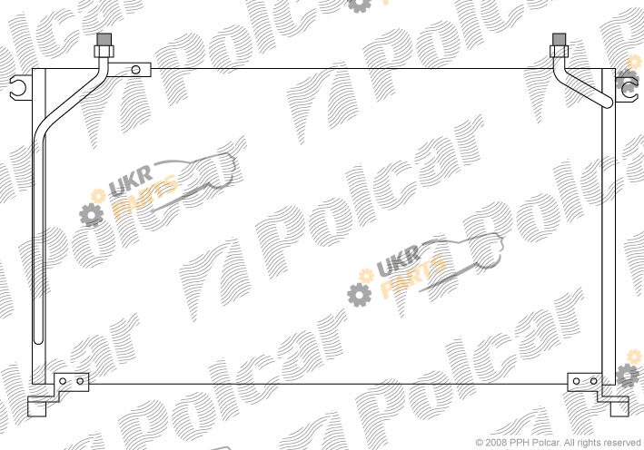 Радиатор кондиционера Polcar 3250K8C2
