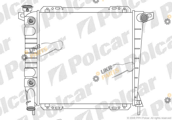 Радиатор охлаждения двигателя Polcar 326908-1