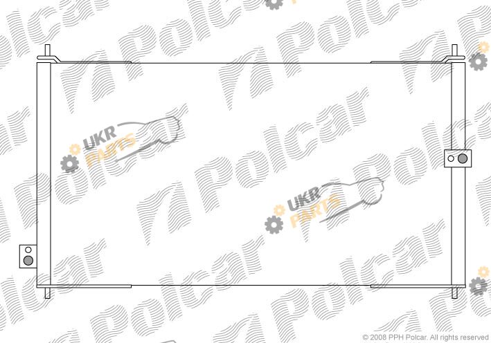 Радиатор кондиционера Polcar 3816K8C1