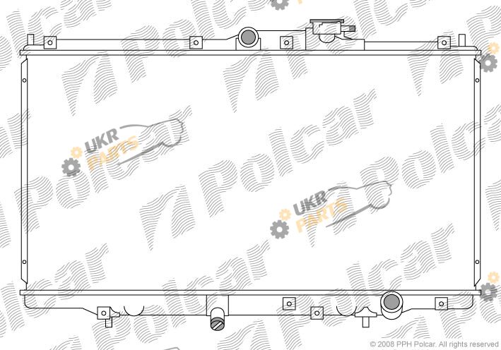 Радиатор охлаждения двигателя Polcar 3818081K
