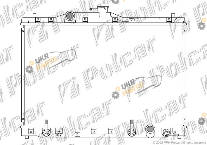 Радиатор охлаждения двигателя Polcar 382208-2