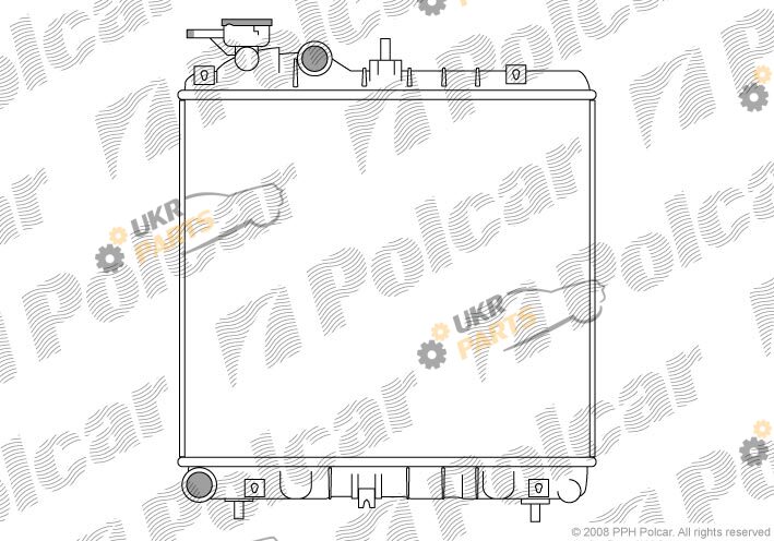 Радиатор охлаждения двигателя Polcar 404008