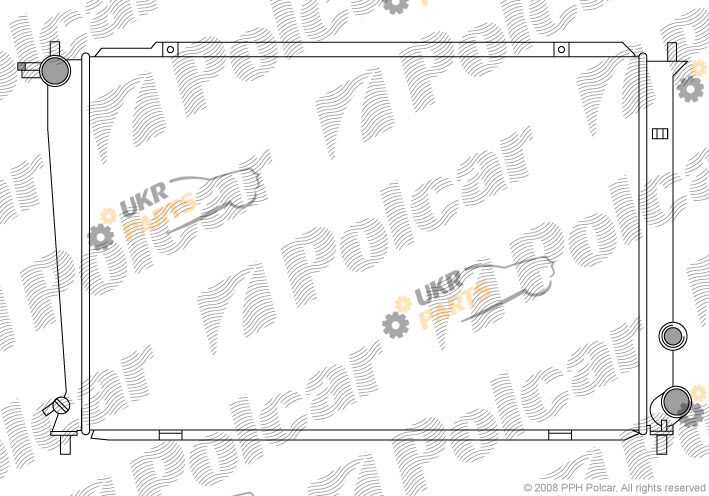 Радиатор охлаждения двигателя Polcar 406208-1