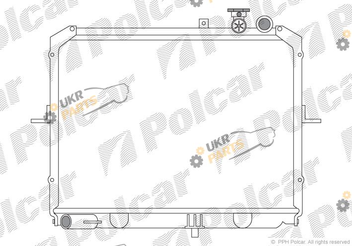 Радиатор охлаждения двигателя Polcar 415008