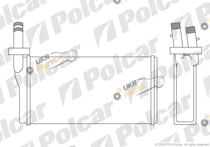 Радиатор печки Polcar 4207N8-1