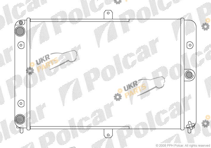 Радиатор охлаждения двигателя Polcar 440108-1