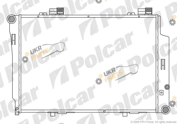 Радиатор охлаждения двигателя Polcar 500208-1