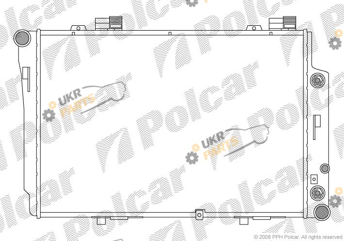 Радиатор охлаждения двигателя Polcar 500208-2