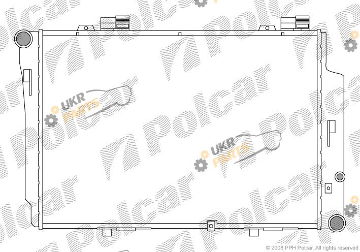 Радиатор охлаждения двигателя Polcar 500208-3