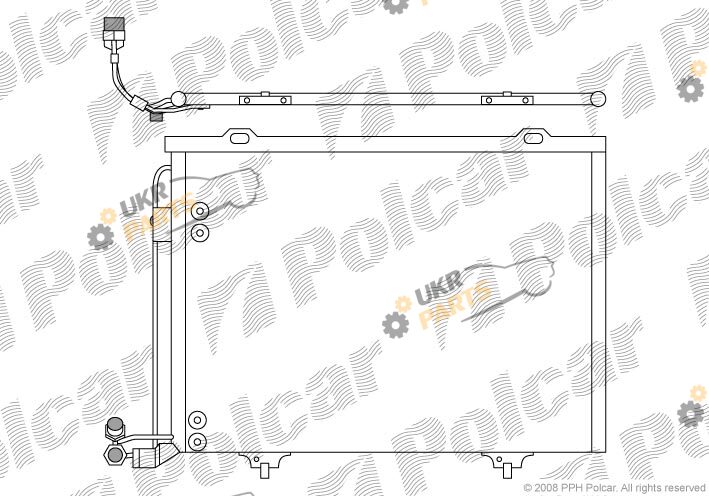 Радиатор кондиционера Polcar 5002K8C3