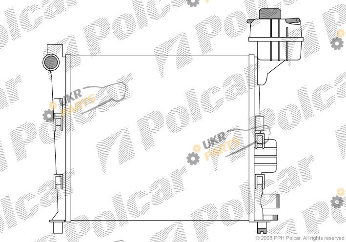 Радиатор охлаждения двигателя Polcar 5005082X