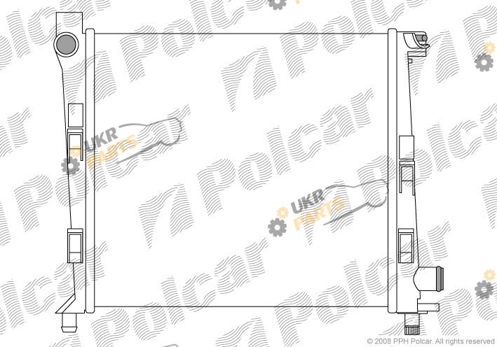 Радиатор охлаждения двигателя Polcar 500508-4