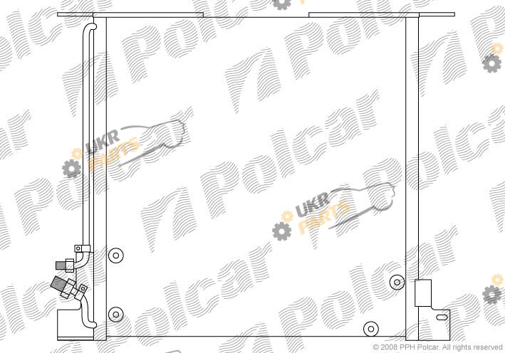 Радиатор кондиционера Polcar 5012K8C1