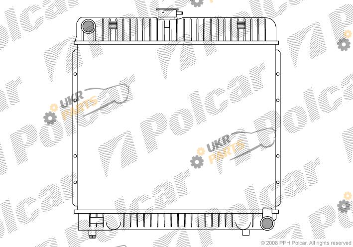 Радиатор охлаждения двигателя Polcar 501308-1