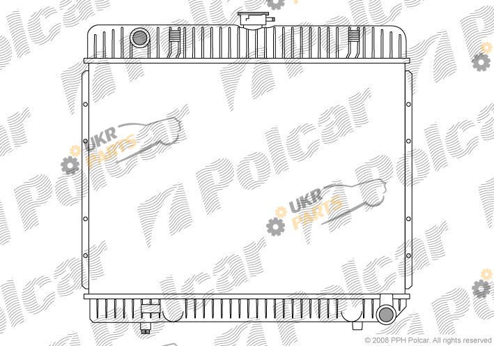Радиатор охлаждения двигателя Polcar 501308-4