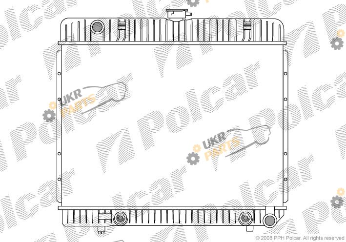 Радиатор охлаждения двигателя Polcar 501308-5
