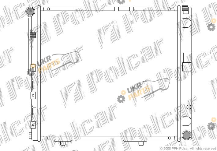 Радиатор охлаждения двигателя Polcar 501408