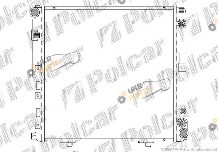 Радиатор охлаждения двигателя Polcar 501408-0