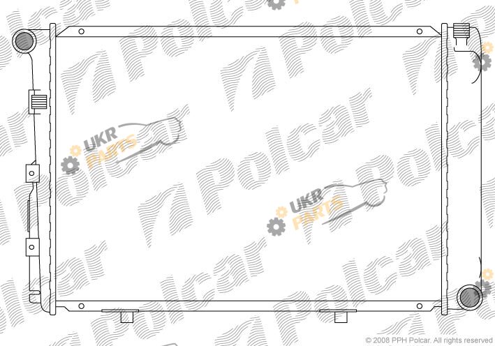 Радиатор охлаждения двигателя Polcar 501408-1