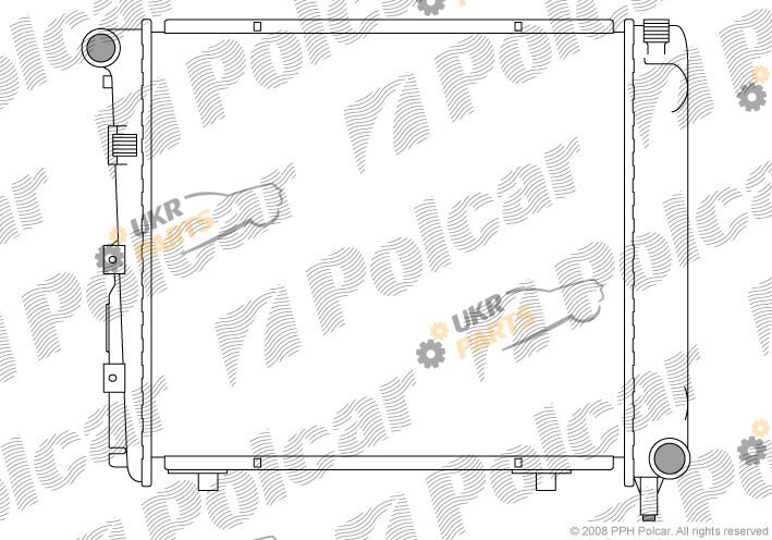 Радиатор охлаждения двигателя Polcar 501408-2
