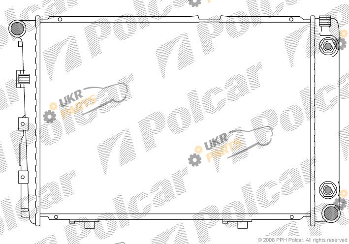 Радиатор охлаждения двигателя Polcar 501408-3