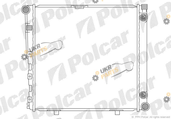 Радиатор охлаждения двигателя Polcar 501408-6