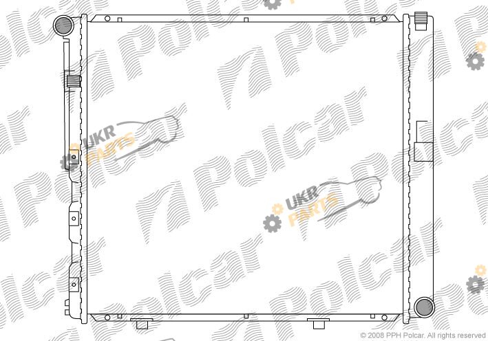Радиатор охлаждения двигателя Polcar 501408-8