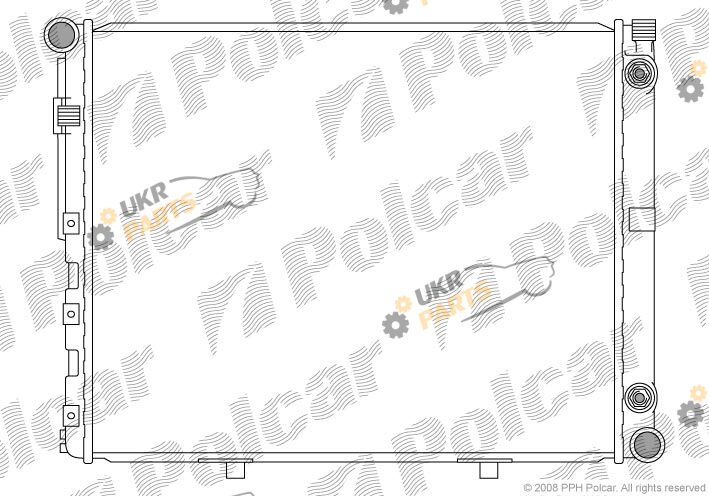 Радиатор охлаждения двигателя Polcar 501408-9
