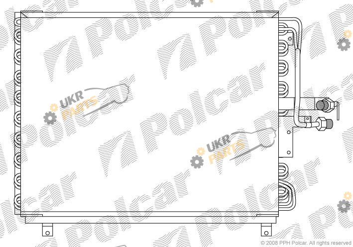 Радиатор кондиционера Polcar 5014K8A6