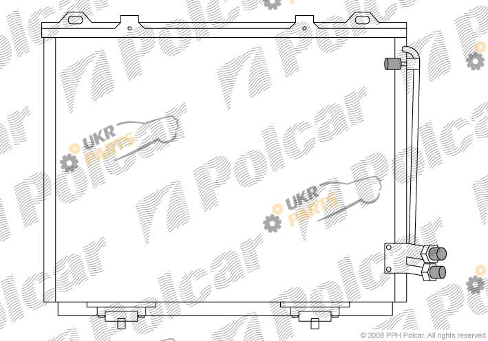 Радиатор кондиционера Polcar 5015K8C1