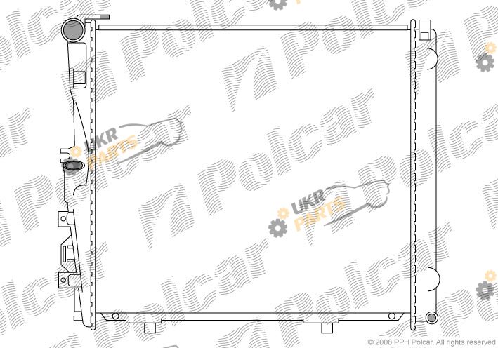 Радиатор охлаждения двигателя Polcar 502408
