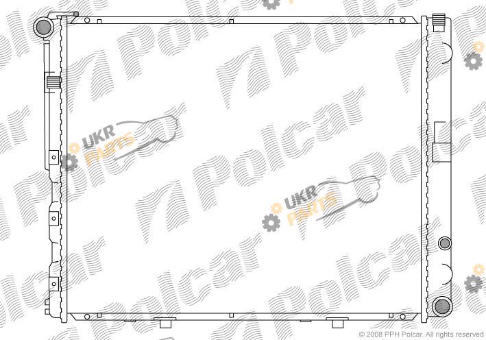 Радиатор охлаждения двигателя Polcar 502408-1
