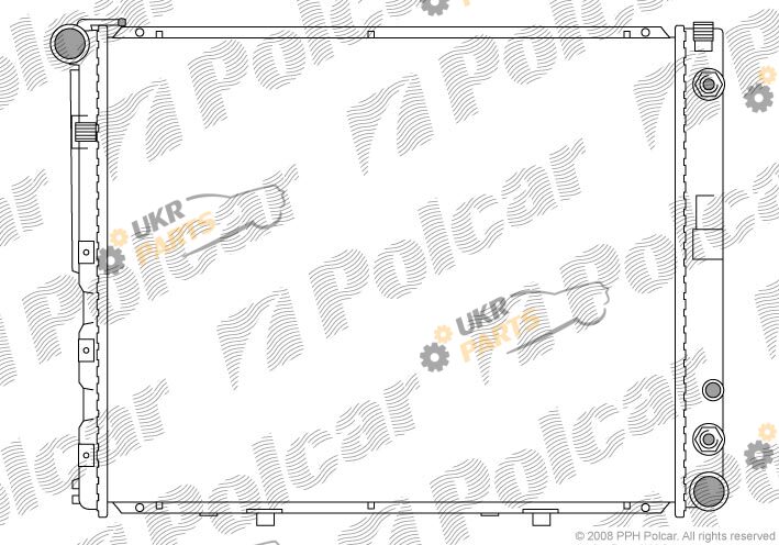 Радиатор охлаждения двигателя Polcar 502408-2
