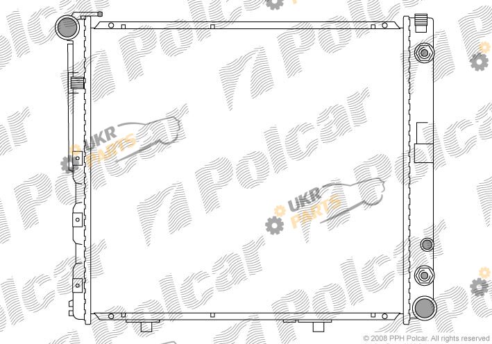 Радиатор охлаждения двигателя Polcar 502408-3