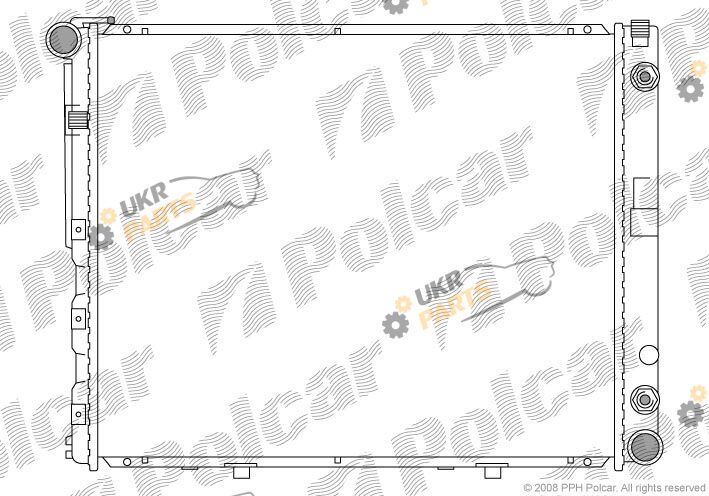 Радиатор охлаждения двигателя Polcar 502408-4