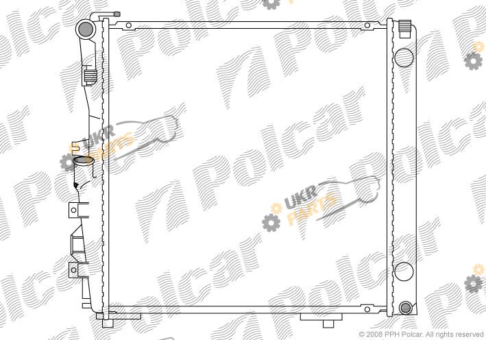 Радиатор охлаждения двигателя Polcar 502608-5