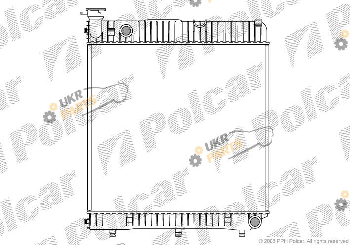 Радиатор охлаждения двигателя Polcar 506108-2