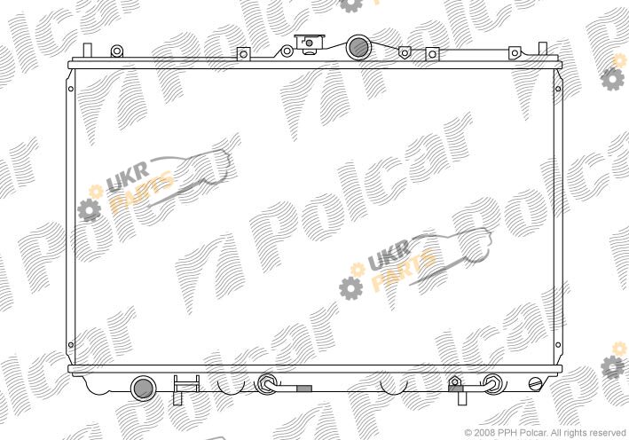 Радиатор охлаждения двигателя Polcar 521008-2