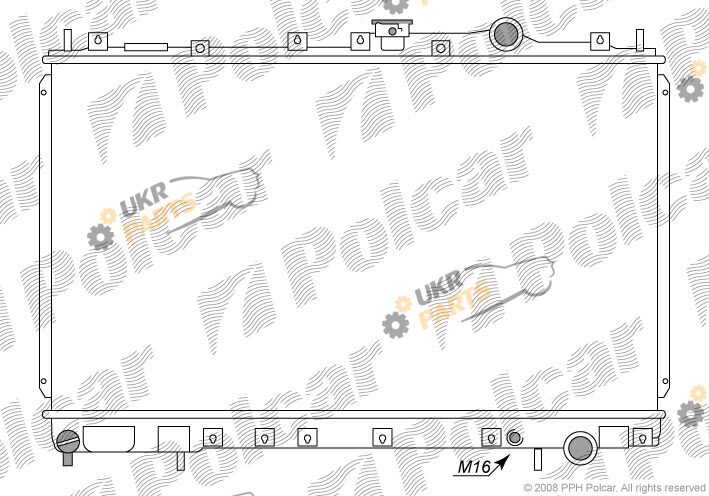 Радиатор охлаждения двигателя Polcar 5217081K