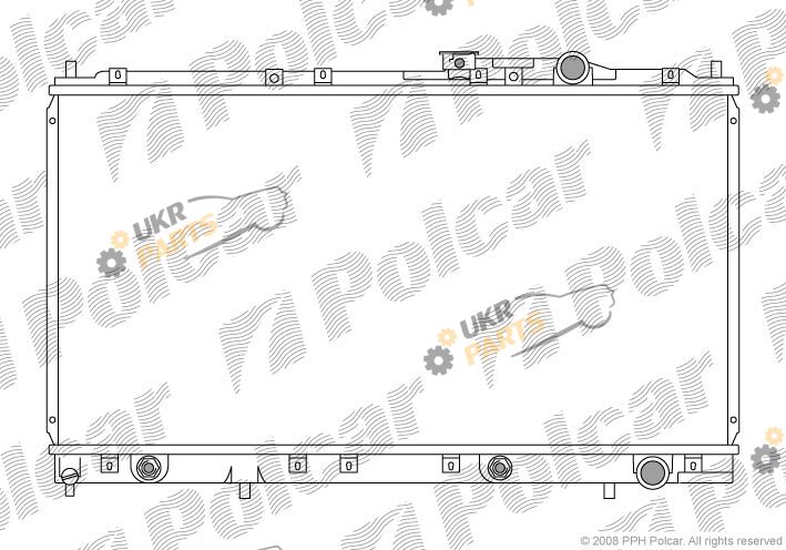 Радиатор охлаждения двигателя Polcar 522108-5
