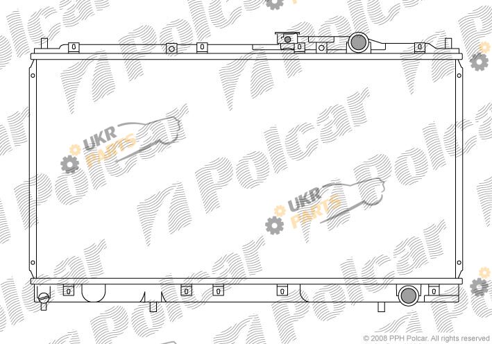Радиатор охлаждения двигателя Polcar 522108-6