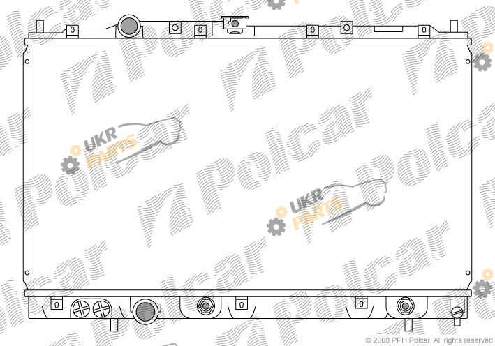 Радиатор охлаждения двигателя Polcar 523108-3
