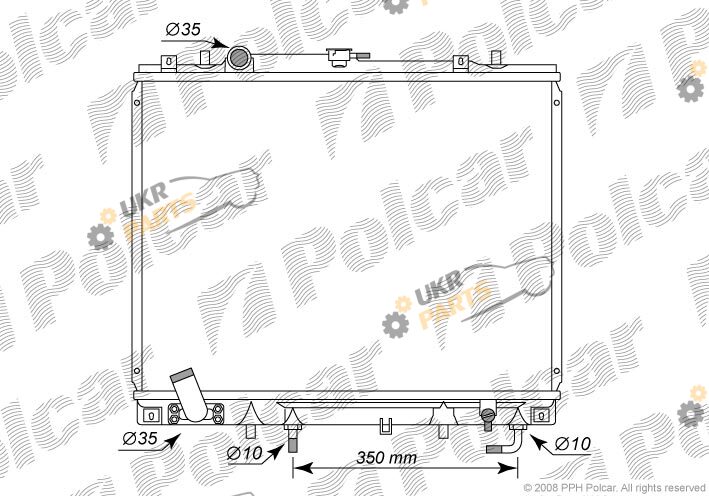 Радиатор охлаждения двигателя Polcar 5273082K