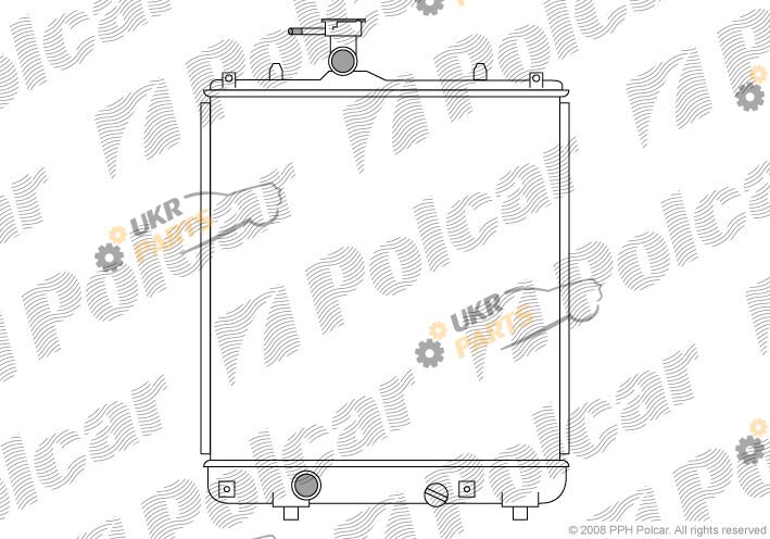 Радиатор охлаждения двигателя Polcar 550308-1