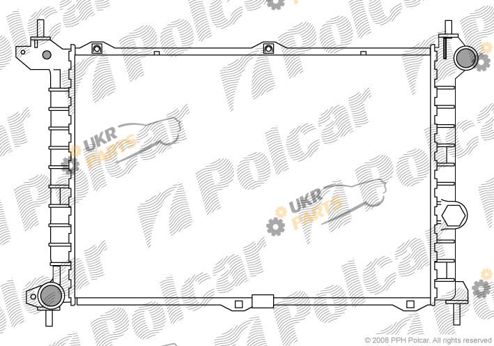 Радиатор охлаждения двигателя Polcar 550708A8