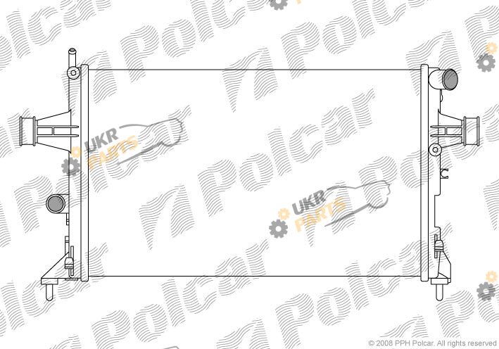 Радиатор охлаждения двигателя Polcar 5508086X
