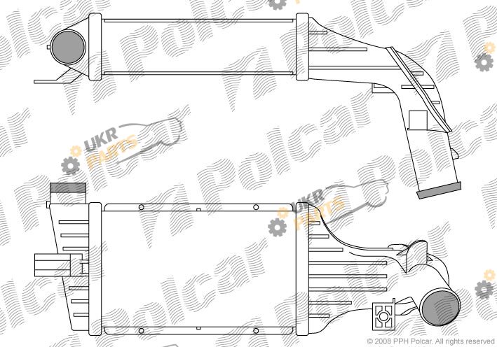 Интеркулер Polcar 5508J83X