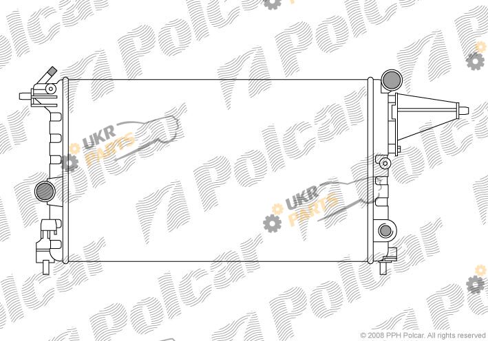 Радиатор охлаждения двигателя Polcar 551408-4